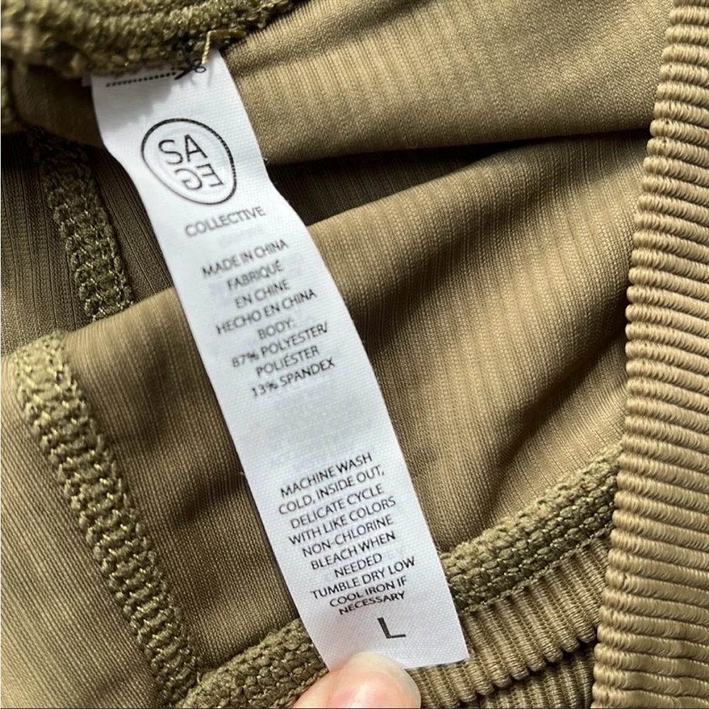 Sage Olive Green Leggings - Picture 4 of 4